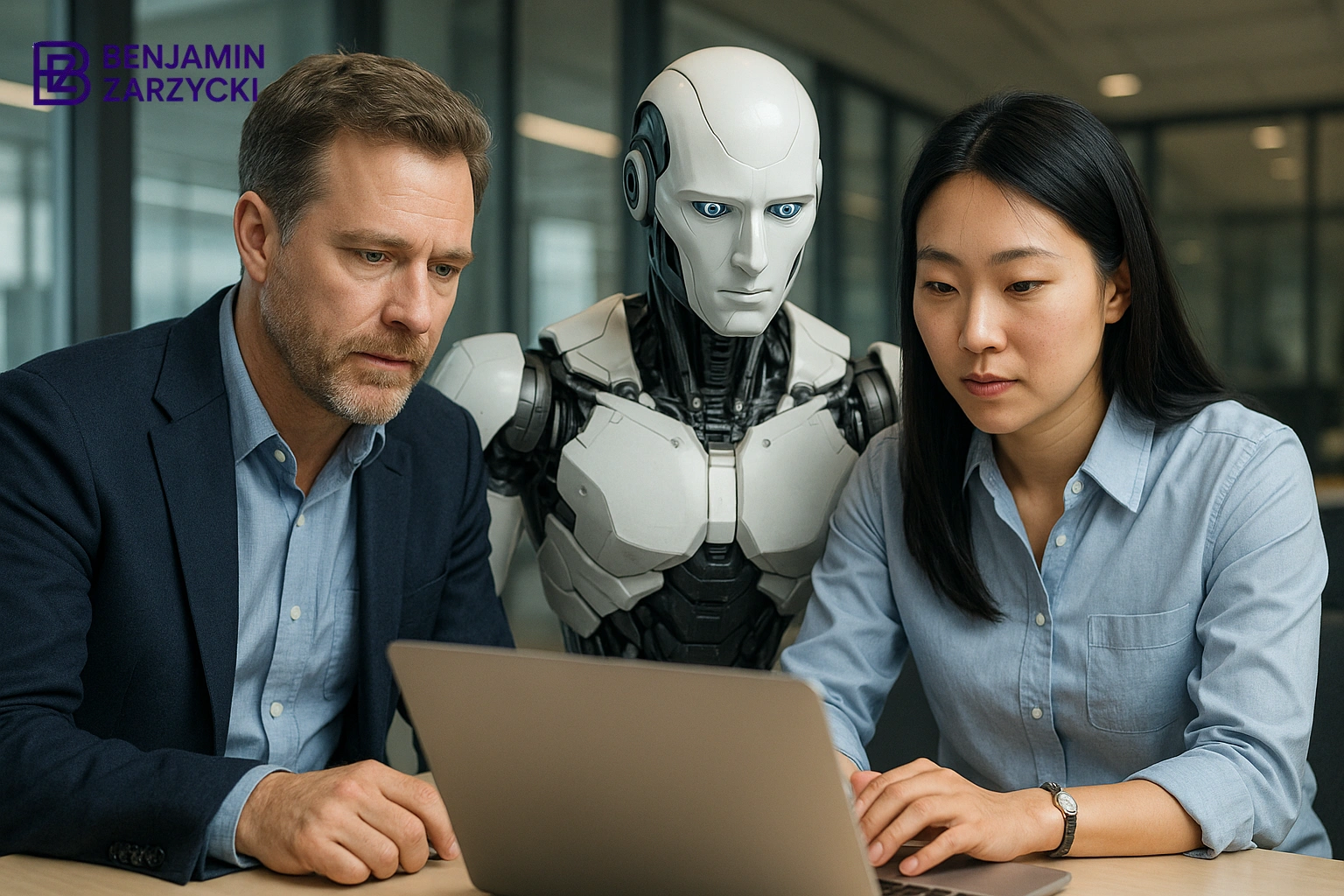Benjaminzarzycki.com - Ilustrasi Masa Depan Robotika: Kolaborasi atau Kompetisi dengan Manusia