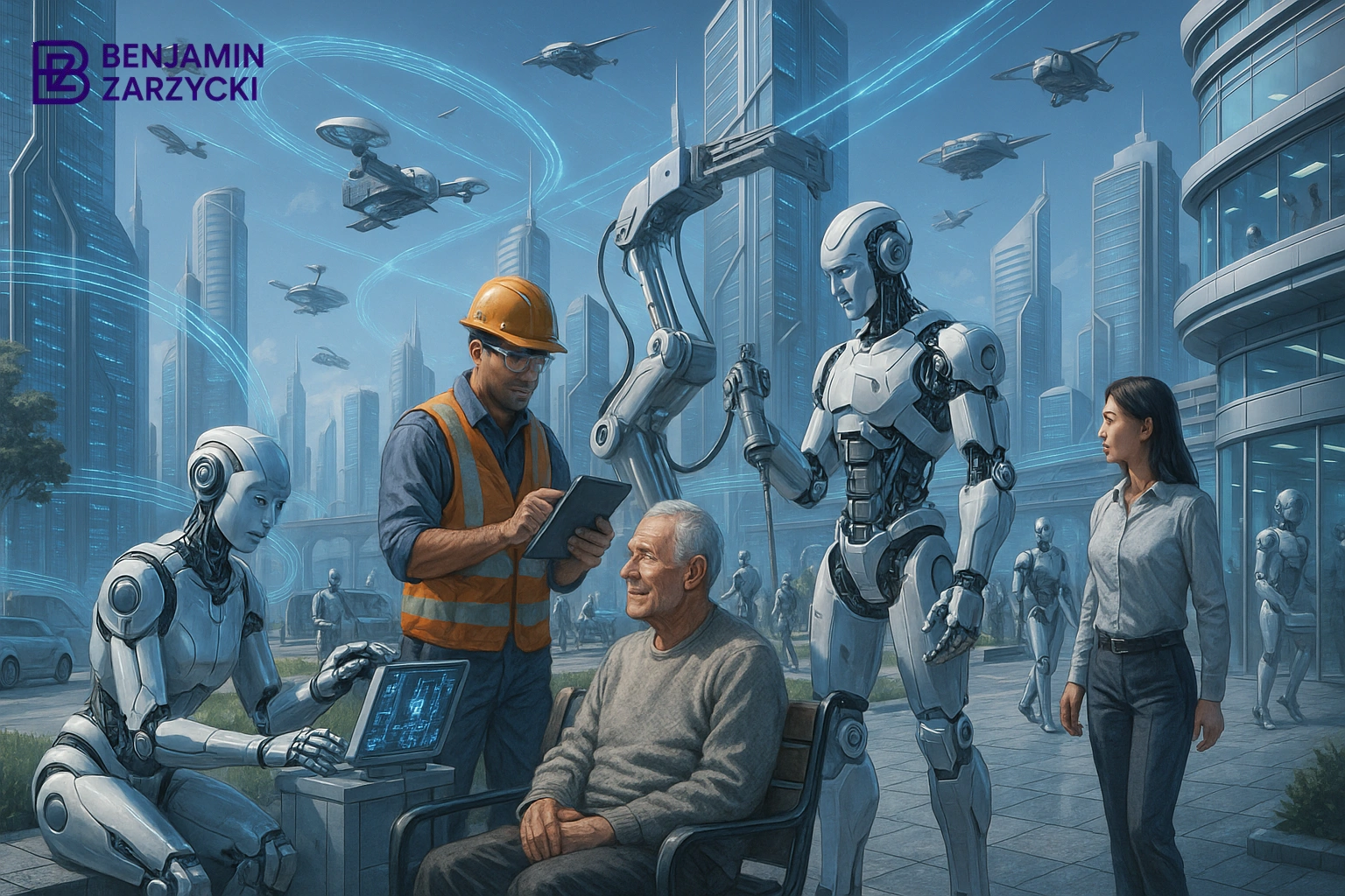 Benjaminzarzycki.com - Ilustrasi Masa Depan Robotika: Kolaborasi atau Kompetisi dengan Manusia